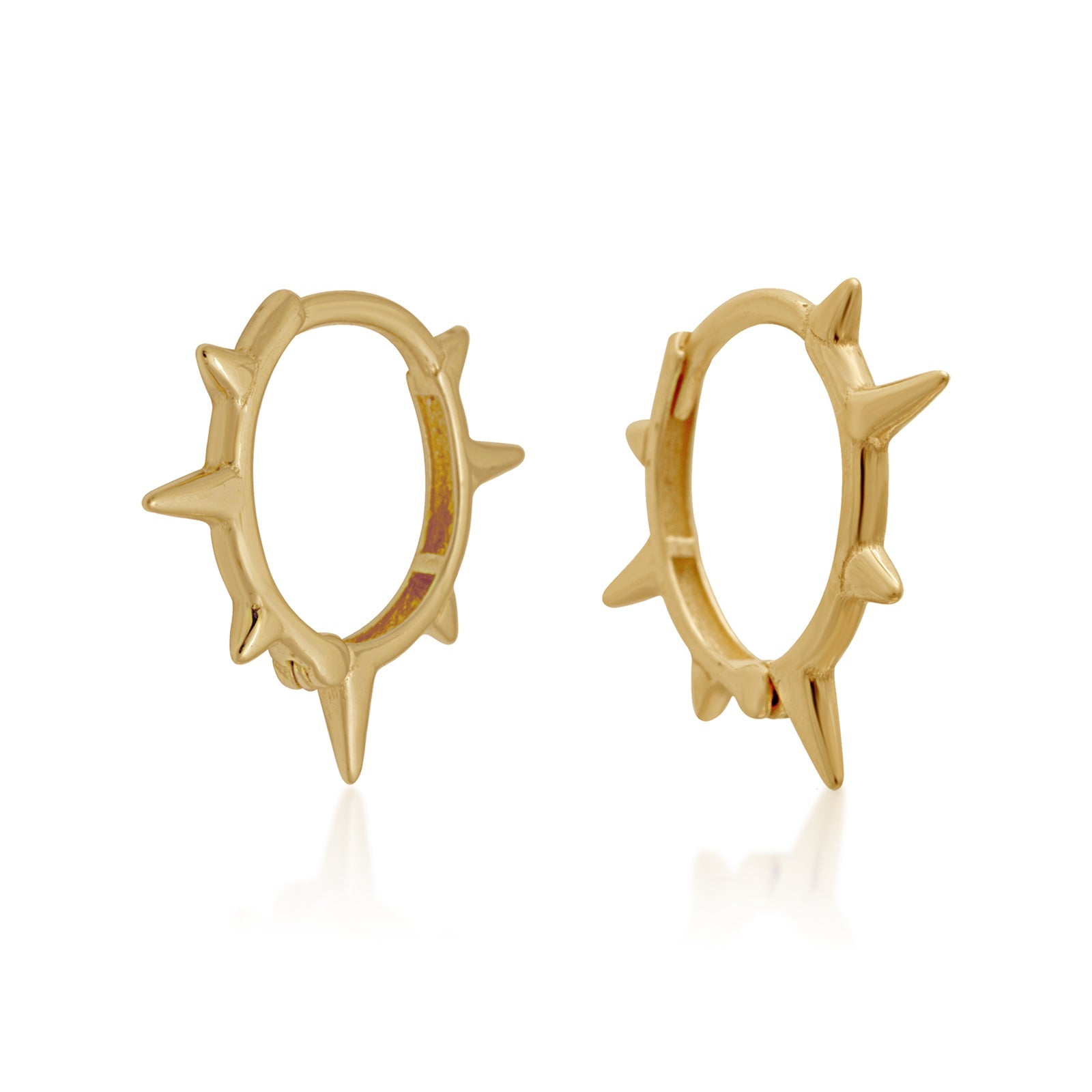 Long Pyramid Spike Stud Earring by Wendy Nichol