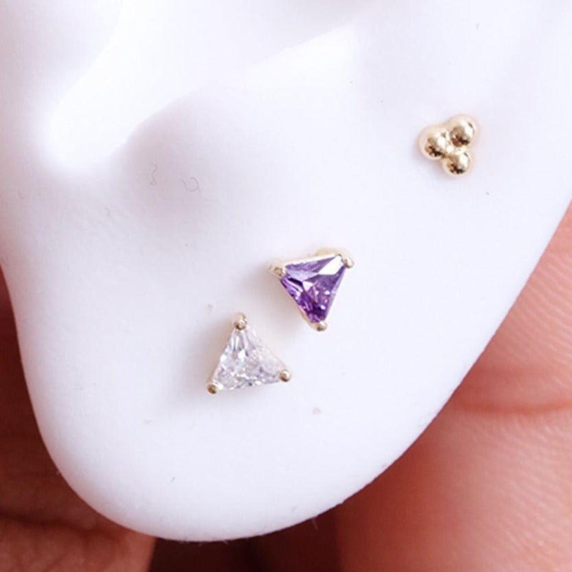 Triangle Cut Cubic Zirconia Flat Back Stud Earrings Estella Collection #product_description# 17890 14k Cartilage Earring Cartilage Earrings #tag4# #tag5# #tag6# #tag7# #tag8# #tag9# #tag10# 5MM