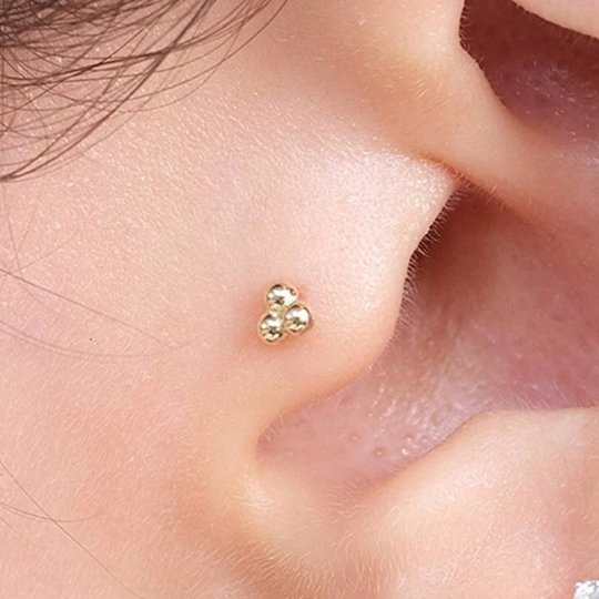 Project Cece | Piercing Studio - Marquise Diamond Bar Flat Back Stud