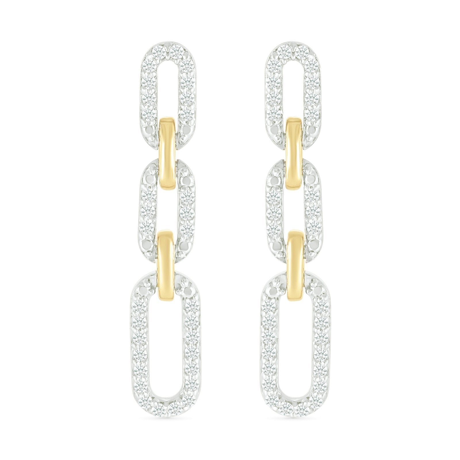 Triple Dangle Paperclip Stud Earrings Earrings Estella Collection #product_description# 32651 925 Dangle Earrings Diamond #tag4# #tag5# #tag6# #tag7# #tag8# #tag9# #tag10#