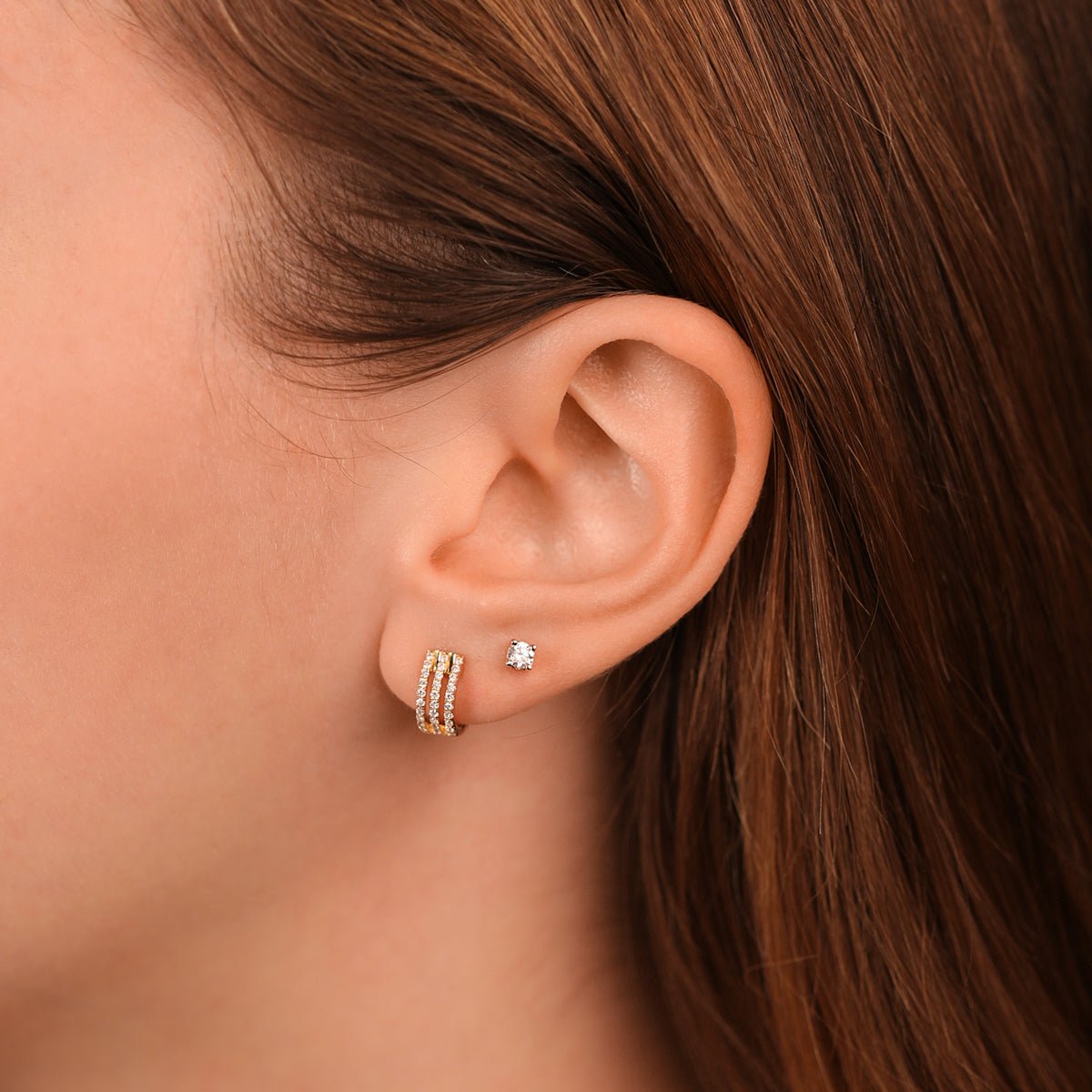 Triple Diamond Huggie Earrings Earrings Estella Collection #product_description# 17278 14k Diamond Earrings #tag4# #tag5# #tag6# #tag7# #tag8# #tag9# #tag10#
