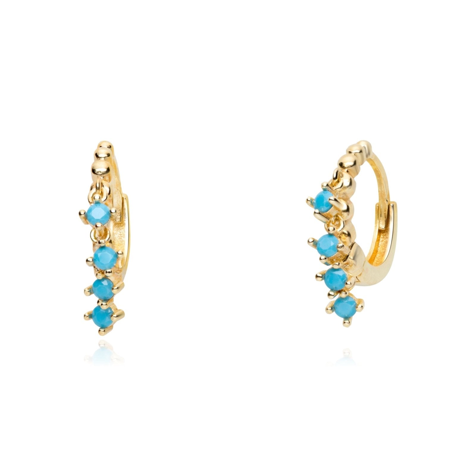 Turquoise Fringe Hoops Earrings Estella Collection #product_description# 14k Birthstone Dangle Earrings #tag4# #tag5# #tag6# #tag7# #tag8# #tag9# #tag10#