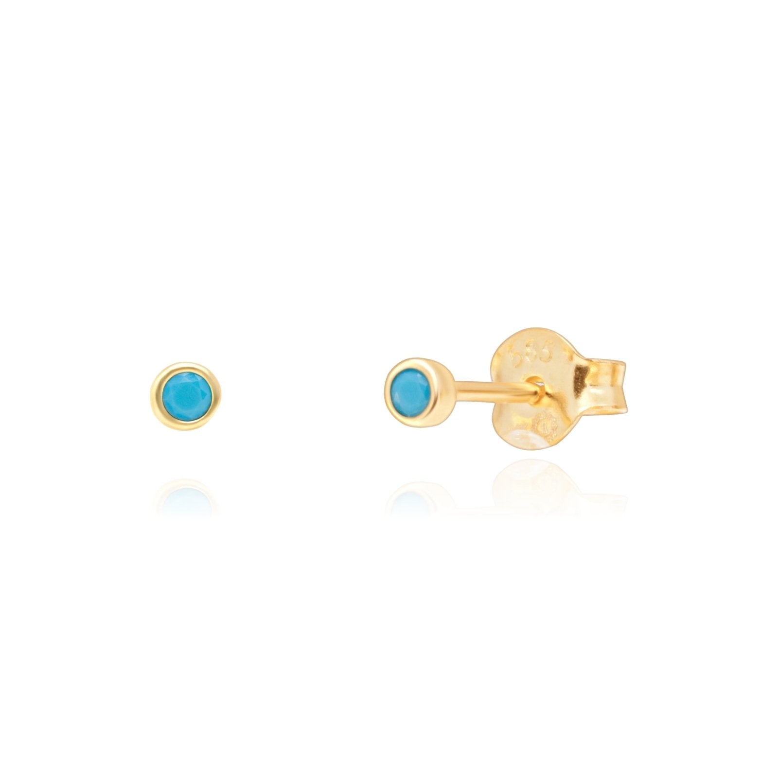Turquoise Earrings Bezel Earrings Estella Collection #product_description# 14k Birthstone Earrings #tag4# #tag5# #tag6# #tag7# #tag8# #tag9# #tag10#