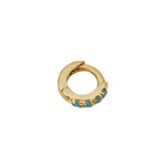 Turquoise PavÃ© Studded Huggie Earring Earrings Estella Collection #product_description# 14k Birthstone Blue Gemstone #tag4# #tag5# #tag6# #tag7# #tag8# #tag9# #tag10#