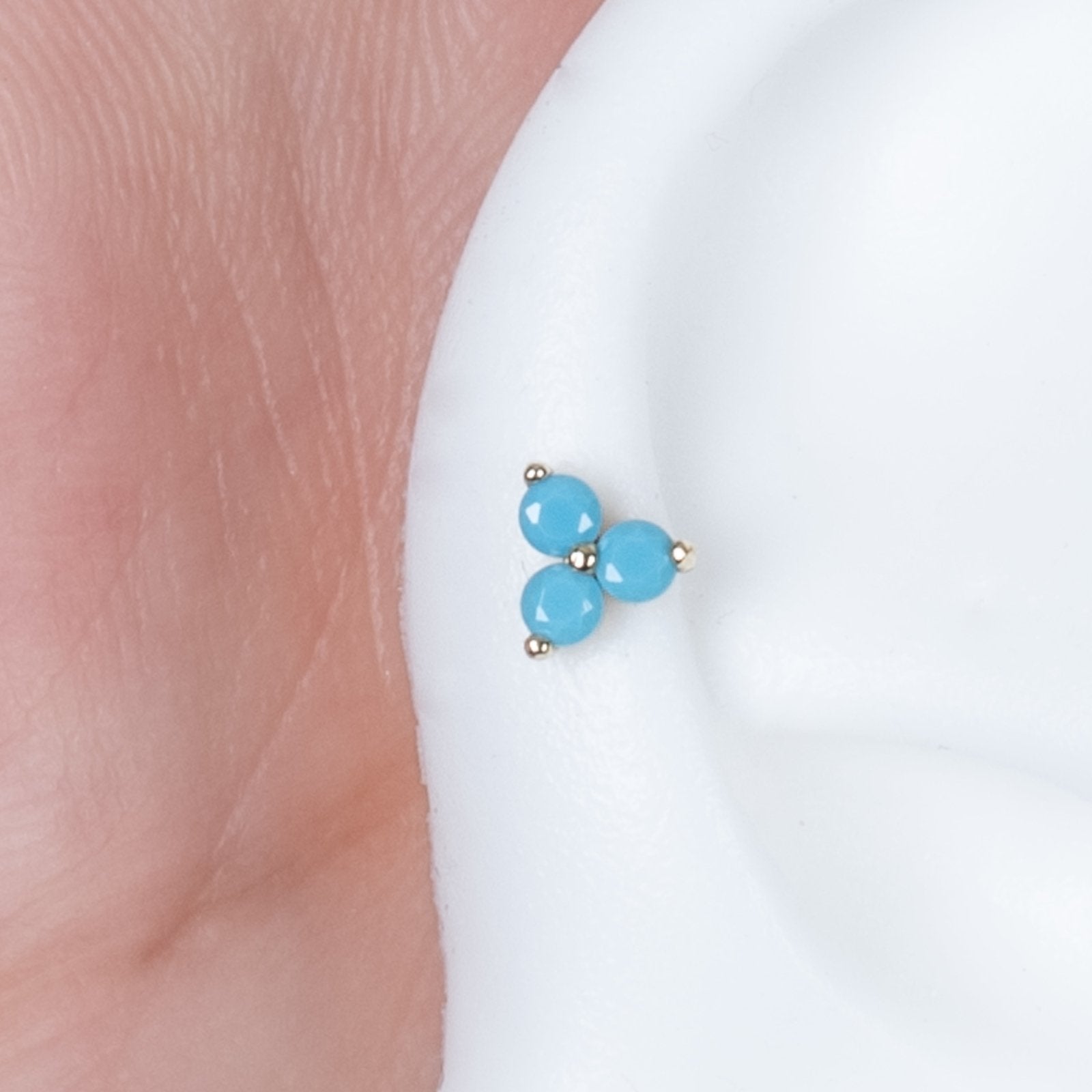 Turquoise Trinity Cluster Stud Earrings Earrings Estella Collection #product_description# 14k Birthstone Earrings #tag4# #tag5# #tag6# #tag7# #tag8# #tag9# #tag10#