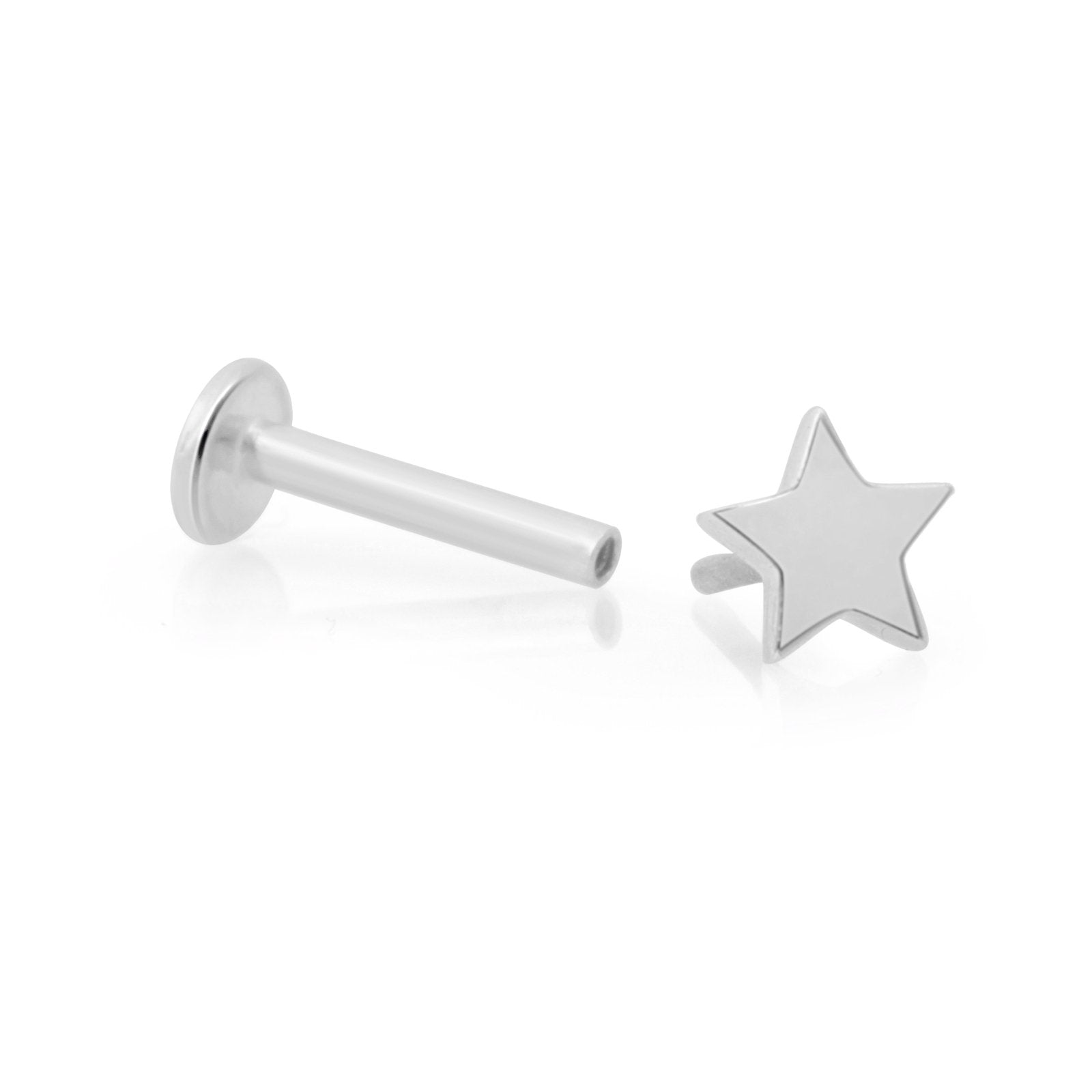 White Gold Star Flat Back Stud, 4mm Earrings Estella Collection #product_description# 18282 14k Cartilage Earring Cartilage Earrings #tag4# #tag5# #tag6# #tag7# #tag8# #tag9# #tag10# 5MM