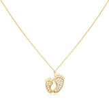 Baby Feet Sapphire Necklace Necklaces Estella Collection #product_description# 17781 14k Colorless Gemstone Mother's Day Gifts #tag4# #tag5# #tag6# #tag7# #tag8# #tag9# #tag10#