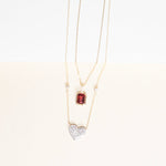 Bezel Set Emerald Cut Garnet Pendant with White Sapphire Bail Necklaces Estella Collection #product_description# 32727 Garnet Made to Order Pendant Necklace #tag4# #tag5# #tag6# #tag7# #tag8# #tag9# #tag10#