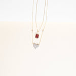 Bezel Set Emerald Cut Garnet Pendant with White Sapphire Bail Necklaces Estella Collection #product_description# 32727 Garnet Made to Order Pendant Necklace #tag4# #tag5# #tag6# #tag7# #tag8# #tag9# #tag10#