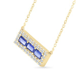 Blue and White Sapphire Bar Necklace Necklaces Estella Collection #product_description# 32709 10k Birthstone blue #tag4# #tag5# #tag6# #tag7# #tag8# #tag9# #tag10#