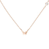 Bubble Butterfly and Diamond Station Necklace Necklaces Estella Collection #product_description# 18210 14k Colorless Gemstone Diamond #tag4# #tag5# #tag6# #tag7# #tag8# #tag9# #tag10# Rose Gold