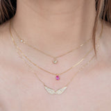 Bubble Heart and Diamond Station Necklace Necklaces Estella Collection #product_description# 18209 14k Colorless Gemstone Diamond #tag4# #tag5# #tag6# #tag7# #tag8# #tag9# #tag10#
