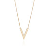 Chevron V Station Necklace in Solid Gold Necklaces Estella Collection #product_description# 17665 10k 14k Make Collection #tag4# #tag5# #tag6# #tag7# #tag8# #tag9# #tag10#