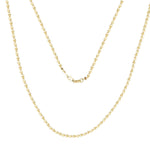 Classic Mirror Chain Necklace in Solid 10k Yellow Gold Necklaces Estella Collection 18187 10k 14k Chain #tag4# #tag5# #tag6# #tag7# #tag8# #tag9# #tag10# 10K Yellow Gold 18 Inches