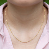 Classic Rope Chain Necklace in Solid 10k Gold Necklaces Estella Collection #product_description# 17845 10k 14k Layering Necklace #tag4# #tag5# #tag6# #tag7# #tag8# #tag9# #tag10# 16" Length