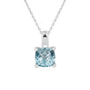 Cushion Cut Blue Topaz Pendant Necklace Necklaces Estella Collection #product_description# 14k Birthstone Blue Gemstone #tag4# #tag5# #tag6# #tag7# #tag8# #tag9# #tag10#