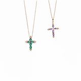 Dainty Amethyst and White Sapphire Cross Pendant Necklaces Estella Collection #product_description# 32714 Amethyst Made to Order Pendant Necklace #tag4# #tag5# #tag6# #tag7# #tag8# #tag9# #tag10#