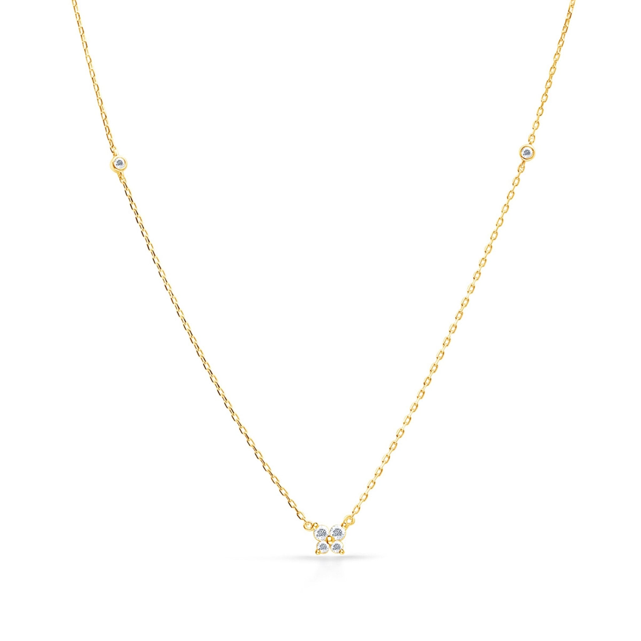 Diamond Butterfly Station Necklace Necklaces Estella Collection #product_description# 17594 14k Birthstone Birthstone Jewelry #tag4# #tag5# #tag6# #tag7# #tag8# #tag9# #tag10#