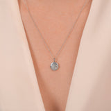 Diamond Heart Disc Pendant Necklace Necklaces Estella Collection #product_description# 17635 14k April Birthstone Birthstone #tag4# #tag5# #tag6# #tag7# #tag8# #tag9# #tag10#