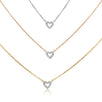 Diamond Heart Station Necklace Necklaces Estella Collection #product_description# 18211 14k Colorless Gemstone Diamond #tag4# #tag5# #tag6# #tag7# #tag8# #tag9# #tag10#