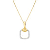 Diamond PavÃ© Square Cushion Pendant Necklace Necklaces Estella Collection #product_description# 17549 14k Diamond Gemstone #tag4# #tag5# #tag6# #tag7# #tag8# #tag9# #tag10#