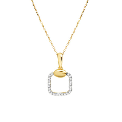 Diamond PavÃ© Square Cushion Pendant Necklace Necklaces Estella Collection #product_description# 17549 14k Diamond Gemstone #tag4# #tag5# #tag6# #tag7# #tag8# #tag9# #tag10#
