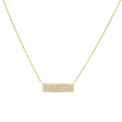 Five Row Diamond PavÃ© Bar Necklace Necklaces Estella Collection #product_description# 17723 14k Diamond Gemstone #tag4# #tag5# #tag6# #tag7# #tag8# #tag9# #tag10#