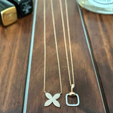 Four Petal Diamond Pavé Flower Necklace Necklaces Estella Collection #product_description# 17714 14k Diamond Flower Jewelry #tag4# #tag5# #tag6# #tag7# #tag8# #tag9# #tag10#