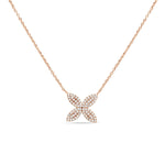 Four Petal Diamond PavÃ© Flower Necklace Necklaces Estella Collection #product_description# 17716 14k Diamond Flower Jewelry #tag4# #tag5# #tag6# #tag7# #tag8# #tag9# #tag10#