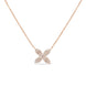 Four Petal Diamond PavÃ© Flower Necklace Necklaces Estella Collection #product_description# 17716 14k Diamond Flower Jewelry #tag4# #tag5# #tag6# #tag7# #tag8# #tag9# #tag10#