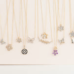 Half Gold Half Diamond Pave Butterfly Pendant Necklace Necklaces Estella Collection #product_description# 32706 10k April Birthstone Colorless Gemstone #tag4# #tag5# #tag6# #tag7# #tag8# #tag9# #tag10#