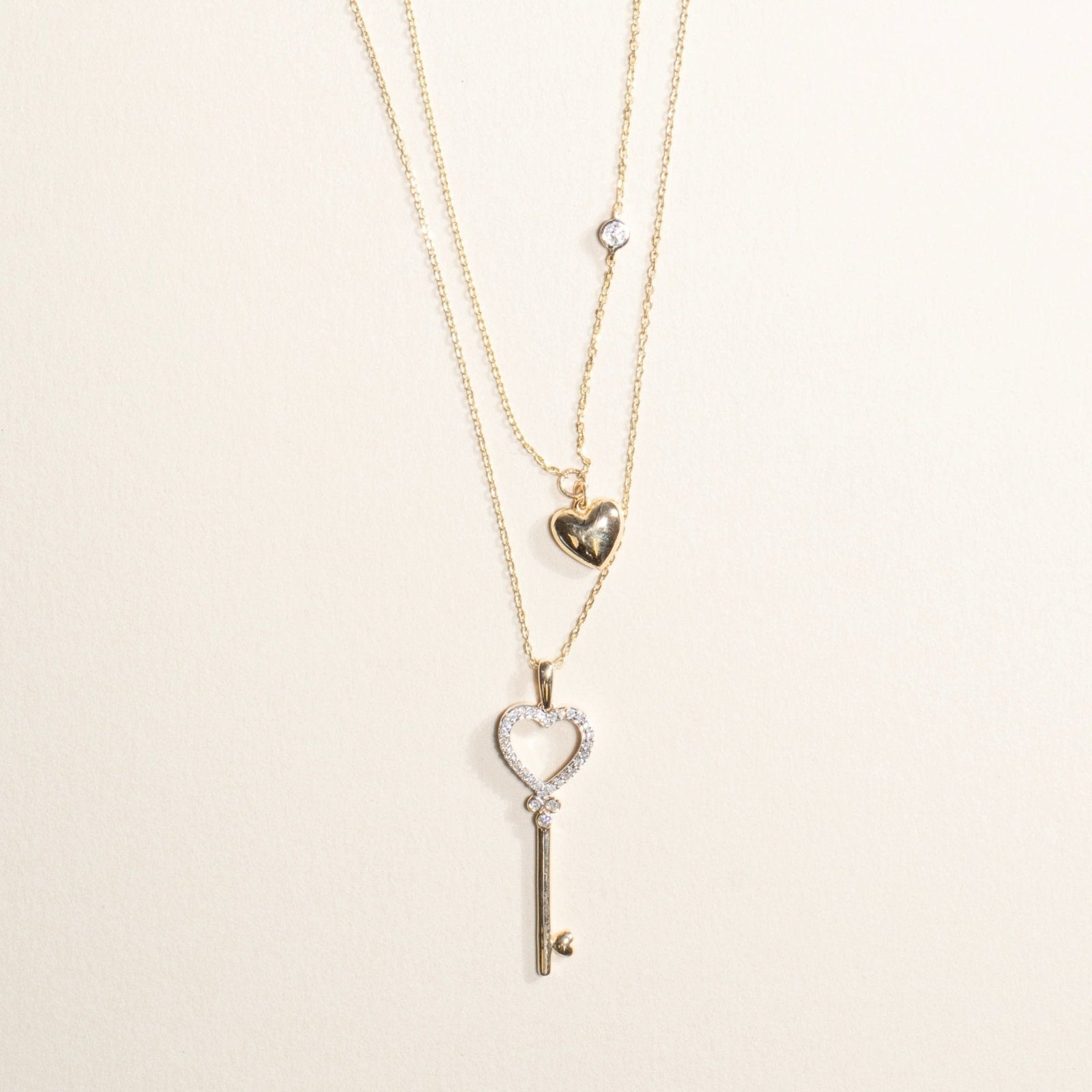 Heart and Key Diamond Pendant Necklaces Estella Collection #product_description# 32739 Diamond Made to Order Pendant Necklace #tag4# #tag5# #tag6# #tag7# #tag8# #tag9# #tag10#
