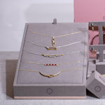 Interlocking Diamond and Gold Oval Pendant with Seven Links Necklace Necklaces Estella Collection #product_description# 32689 925 Diamond Layering Necklace #tag4# #tag5# #tag6# #tag7# #tag8# #tag9# #tag10#
