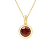 Round Bezel Set Garnet Necklace Necklaces Estella Collection #product_description# 14k Birthstone Garnet #tag4# #tag5# #tag6# #tag7# #tag8# #tag9# #tag10#