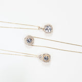 Round White Sapphire Pendant with White Sapphire Halo Necklaces Estella Collection #product_description# 32725 Made to Order Pendant Necklace White Sapphire #tag4# #tag5# #tag6# #tag7# #tag8# #tag9# #tag10#