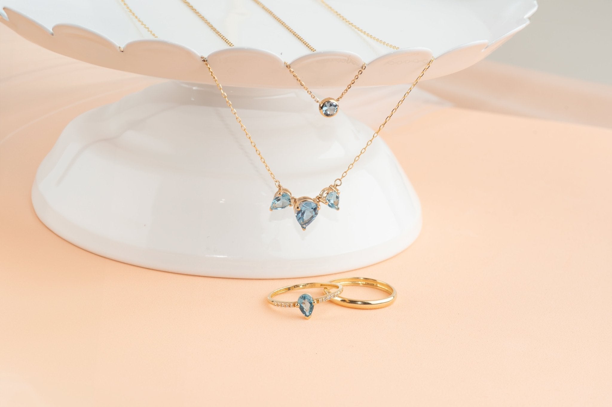 Teardrop Shaped Swiss Blue Topaz Necklace Necklaces Estella Collection #product_description# 32710 Layering Necklace Made to Order Pendant Necklace #tag4# #tag5# #tag6# #tag7# #tag8# #tag9# #tag10#
