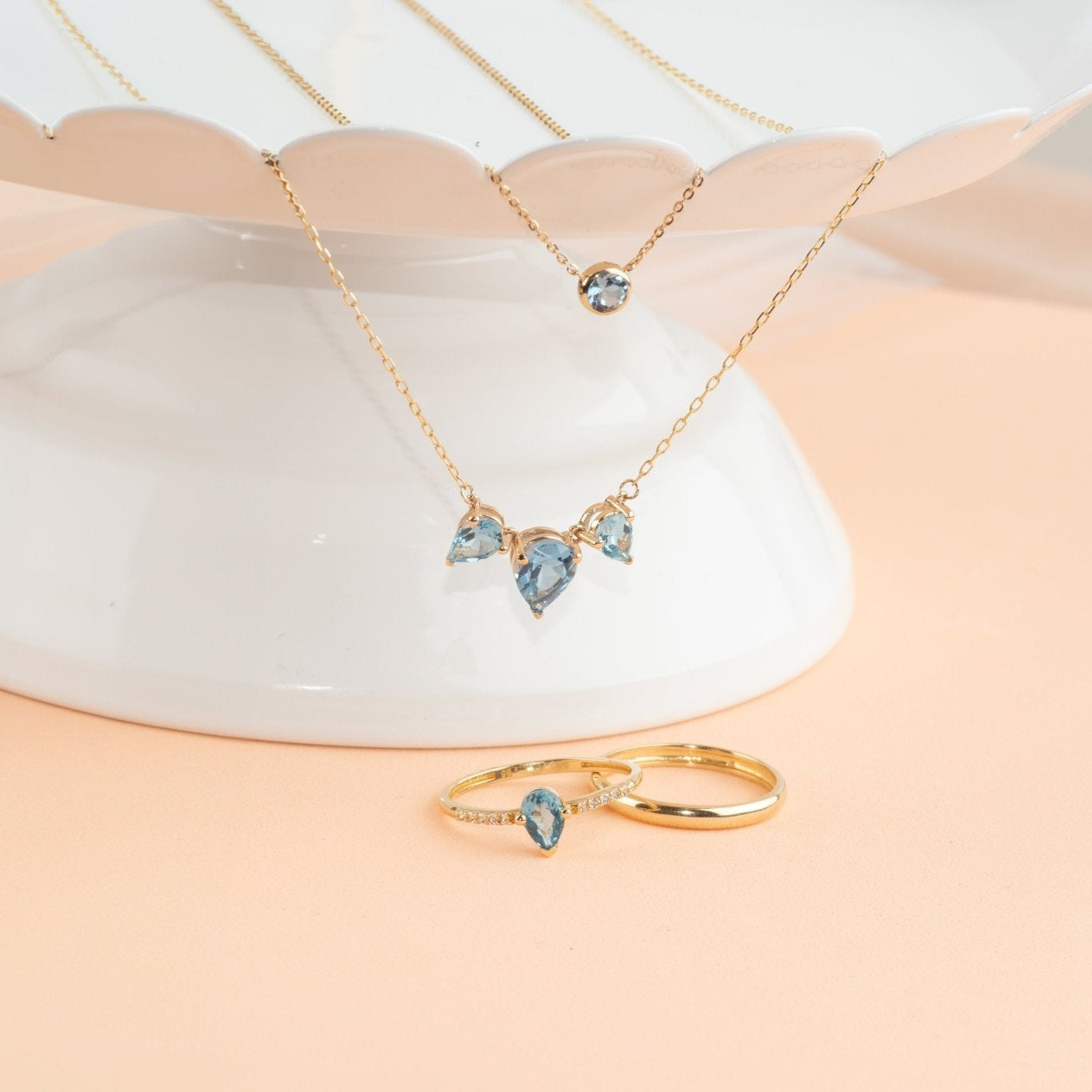 Teardrop Shaped Swiss Blue Topaz Necklace Necklaces Estella Collection #product_description# 32710 Layering Necklace Made to Order Pendant Necklace #tag4# #tag5# #tag6# #tag7# #tag8# #tag9# #tag10#