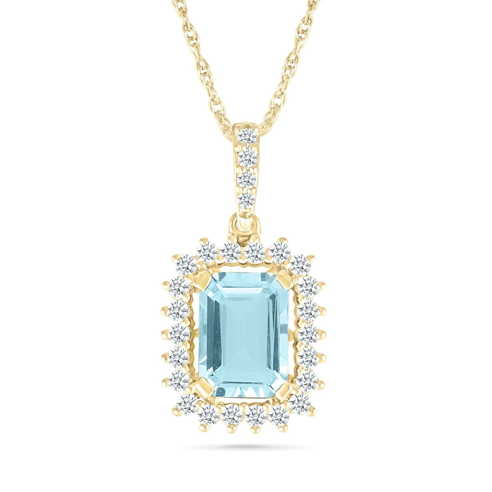 Aquamarine Pendant with White Sapphire Halo Necklaces Estella Collection #product_description# 32723 10k Aquamarine Birthstone #tag4# #tag5# #tag6# #tag7# #tag8# #tag9# #tag10#