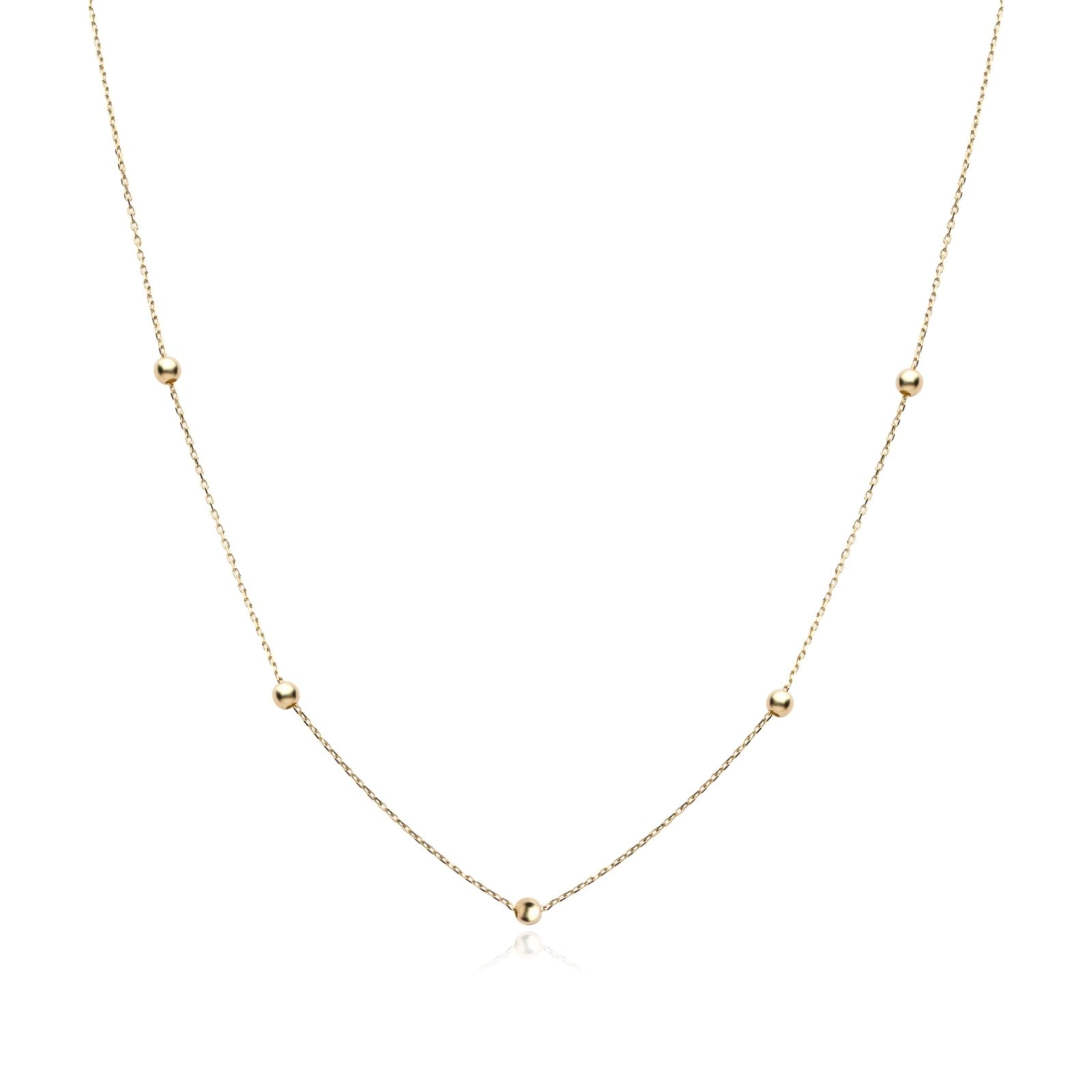 Beaded Station Necklace Necklaces Estella Collection #product_description# 17821 14k Layering Necklace Make Collection #tag4# #tag5# #tag6# #tag7# #tag8# #tag9# #tag10# 14K Yellow Gold 18"