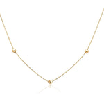 Beaded Station Necklace Necklaces Estella Collection 17821 14k Chain Yellow Gold #tag4# #tag5# #tag6# #tag7# #tag8# #tag9# #tag10# 14K Yellow Gold 16"
