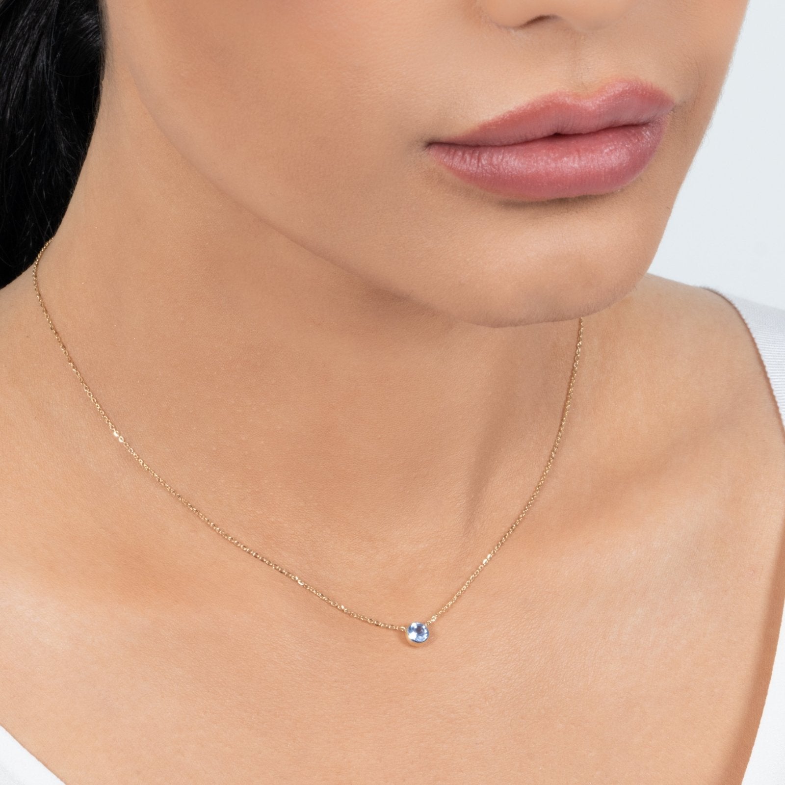 Blue Topaz Station Necklace Bezel Set in 14k Gold Necklaces Estella Collection #product_description# 18423 14k Birthstone Blue Gemstone #tag4# #tag5# #tag6# #tag7# #tag8# #tag9# #tag10# 3MM