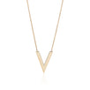 Chevron V Station Necklace in Solid Gold Necklaces Estella Collection #product_description# 17654 10k 14k Make Collection #tag4# #tag5# #tag6# #tag7# #tag8# #tag9# #tag10#
