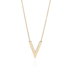 Chevron V Station Necklace in Solid Gold Necklaces Estella Collection #product_description# 17654 10k 14k Make Collection #tag4# #tag5# #tag6# #tag7# #tag8# #tag9# #tag10#