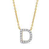 Classic Diamond Initial Charm Necklace Necklaces Estella Collection #product_description# 18005 14k Diamond Gemstone #tag4# #tag5# #tag6# #tag7# #tag8# #tag9# #tag10# D 14k Yellow Gold
