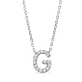 Classic Diamond Initial Charm Necklace Necklaces Estella Collection #product_description# 18010 14k Diamond Gemstone #tag4# #tag5# #tag6# #tag7# #tag8# #tag9# #tag10# G 14k White Gold