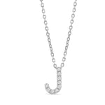 Classic Diamond Initial Charm Necklace Necklaces Estella Collection #product_description# 18016 14k Diamond Gemstone #tag4# #tag5# #tag6# #tag7# #tag8# #tag9# #tag10# J 14k White Gold
