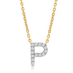 Classic Diamond Initial Charm Necklace Necklaces Estella Collection #product_description# 18027 14k Diamond Gemstone #tag4# #tag5# #tag6# #tag7# #tag8# #tag9# #tag10# P 14k Yellow Gold