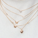 Diamond Heart Station Necklace Necklaces Estella Collection #product_description# 18211 14k Colorless Gemstone Diamond #tag4# #tag5# #tag6# #tag7# #tag8# #tag9# #tag10# Rose Gold