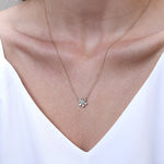 Emerald and Diamond PavÃ© Flower Pendant Necklace Necklaces Estella Collection #product_description# 14k Birthstone Diamond #tag4# #tag5# #tag6# #tag7# #tag8# #tag9# #tag10#