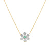 Emerald and Diamond PavÃ© Flower Pendant Necklace Necklaces Estella Collection #product_description# 14k Birthstone Diamond #tag4# #tag5# #tag6# #tag7# #tag8# #tag9# #tag10#